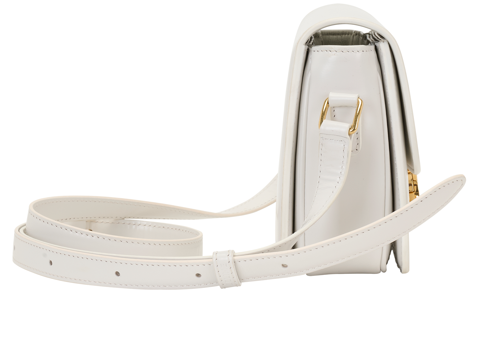 Teen Triomphe Bag, &pound;1,800, Handbags, White, Leather, Side view